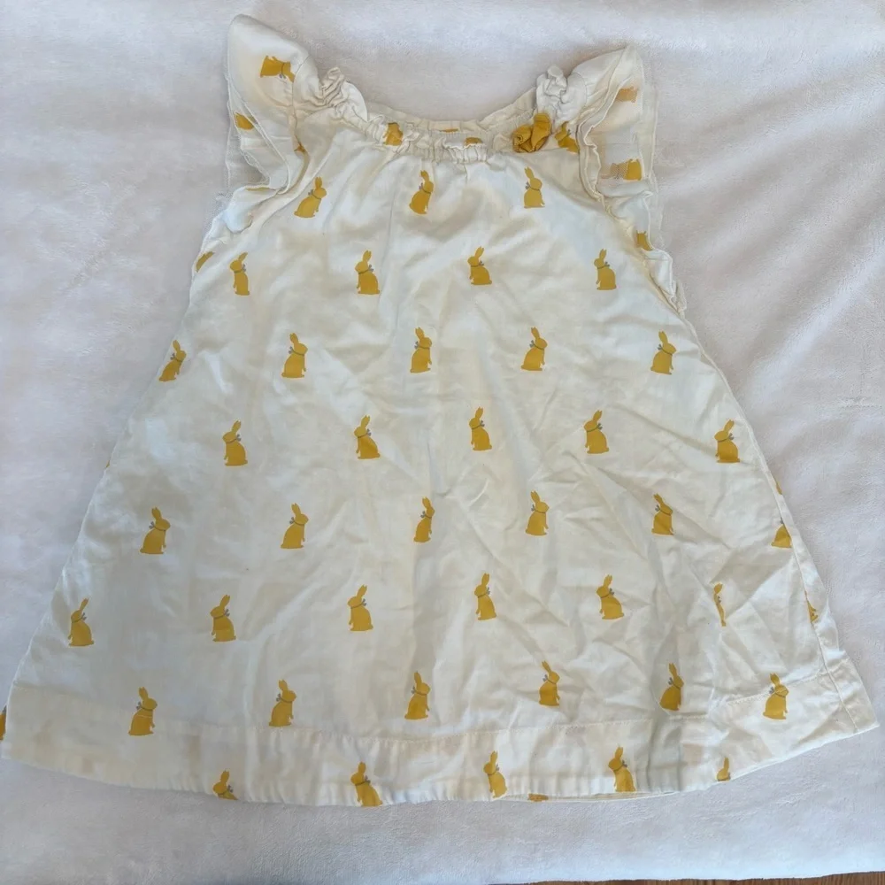 Beatrix Potter for Baby Gap Dress with yellow bunnies 18-24 months Easter